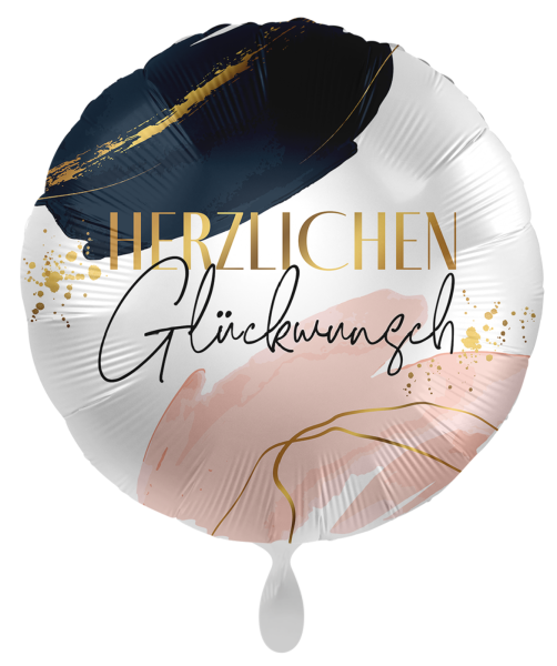 Folienballon - Herzlichen Glückwunsch - ø 43cm